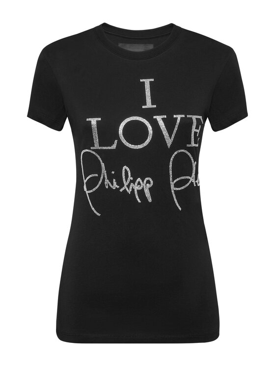 PHILIPP PLEIN PHILIPP PLEIN Tričko 9447 Čierna Skin Tight Fit