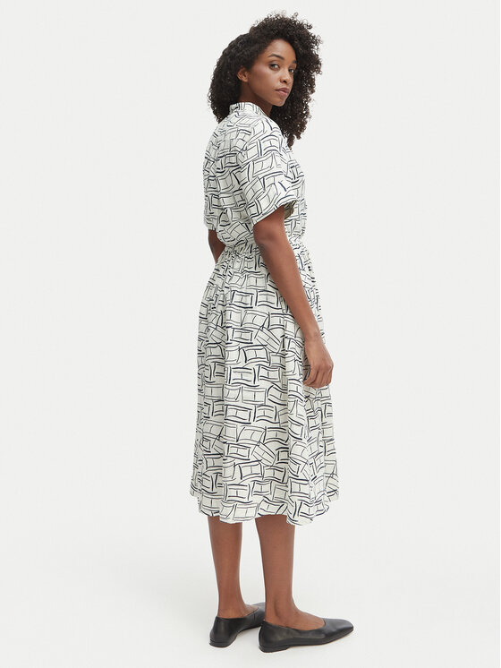 Tommy Hilfiger Tommy Hilfiger Krekla kleita WW0WW49633 Gaiši bēša Regular Fit