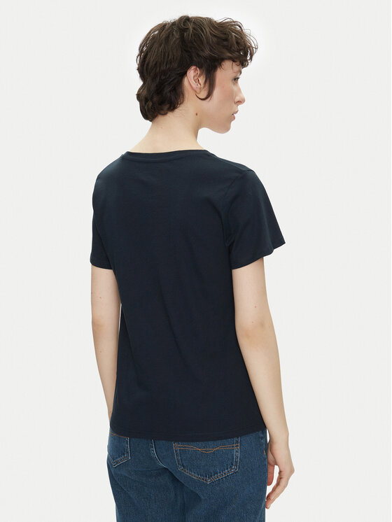 Pepe Jeans Pepe Jeans Marškinėliai Macy PL506051 Tamsiai mėlyna Regular Fit