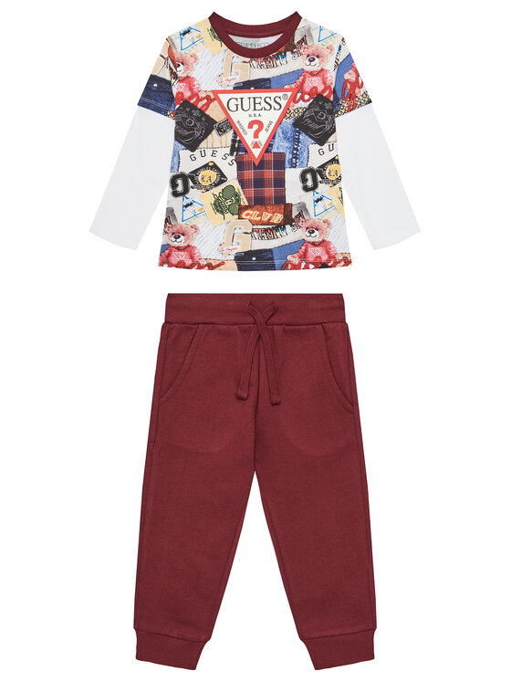 Komplet dziecięcy Guess, Rozmiar 5Y, Bordowy, N5YG00 K8HM4