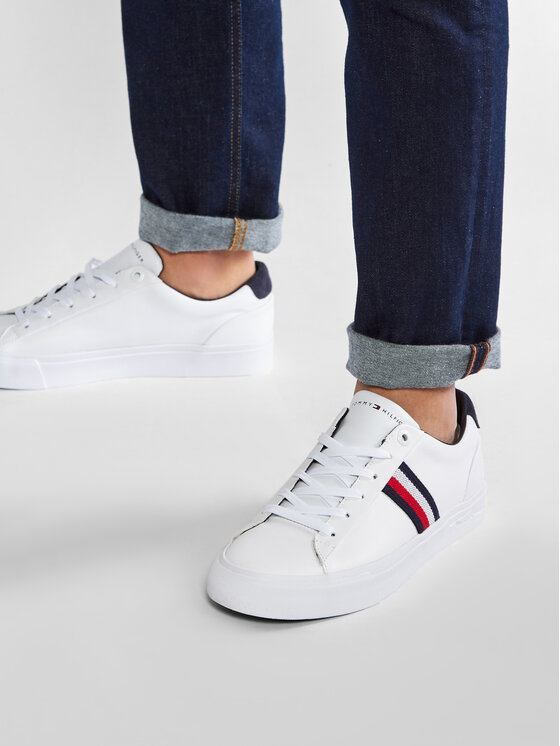 Tommy Hilfiger Sneakers Corporate Leather Sneaker FM0FM03397 Blanc Modivo