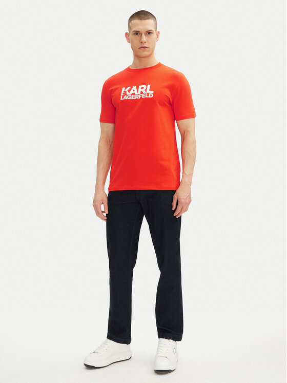 KARL LAGERFELD KARL LAGERFELD T-shirt 755087 552235 Crvena Regular Fit
