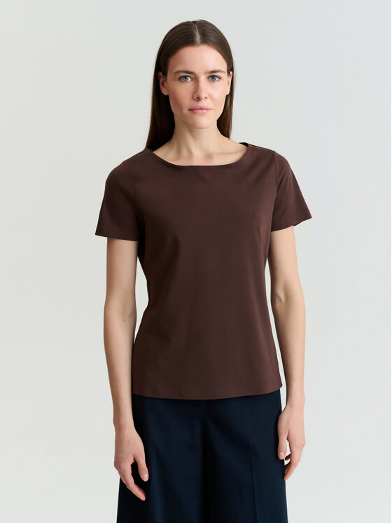 TATUUM TATUUM Bluzka MIKAJA 2 Brązowy Classic Fit