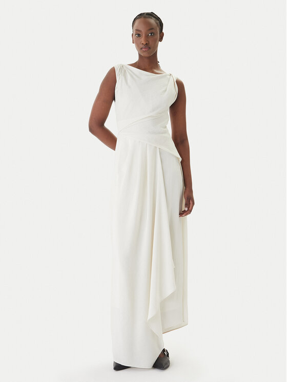 Eleh Eleh Abito da sera SS260237 Bianco Regular Fit