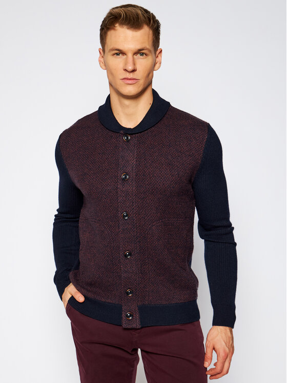 Pierre Cardin Pierre Cardin Pletena jopica 55648/000/2537 Bordo rdeča Regular Fit