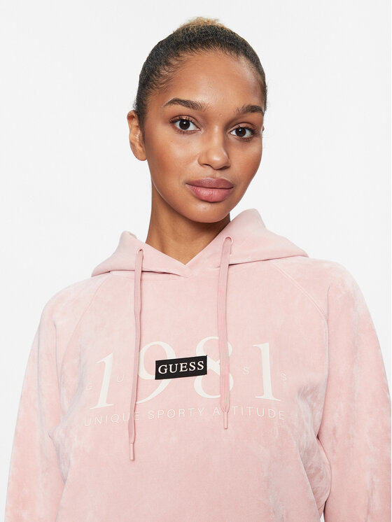 Guess Guess Majica dugih rukava V3BQ01 KBC00 Ružičasta Regular Fit