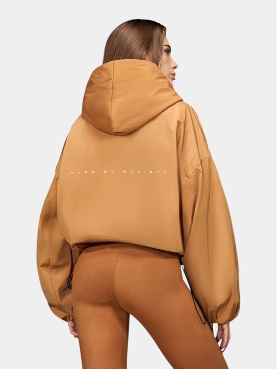 Nobrand Nobrand Kurtka anorak Jacheta Amber Nomad Shell -J27106 Brązowy Basic Fit