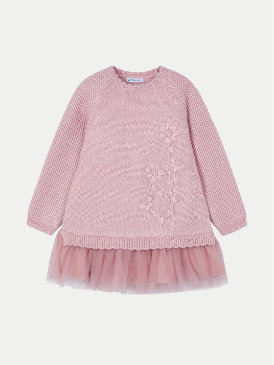 Mayoral Mayoral Трикотажна сукня 4918 Рожевий Regular Fit