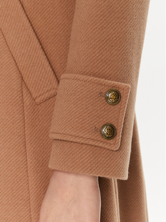 Liu Jo Liu Jo Cappotto di transizione MF3105 T3200 Beige Regular Fit