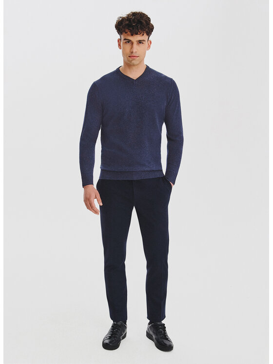 Pako Lorente Pako Lorente Sweter P25WB-2X-027 Granatowy Classic Fit