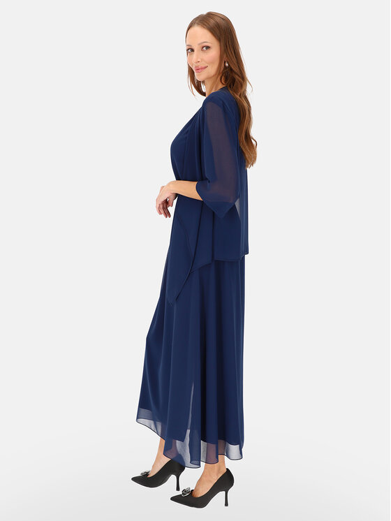 Potis & Verso Potis & Verso Sukienka wieczorowa Safira Granatowy Regular Fit