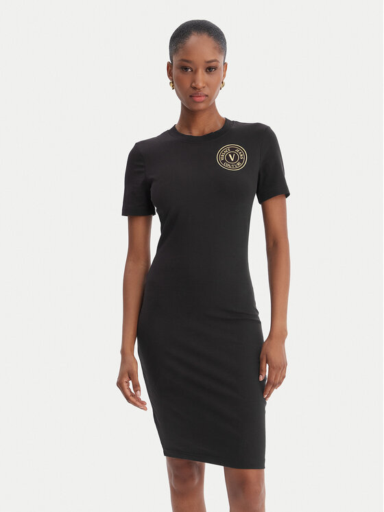 Versace Jeans Couture Versace Jeans Couture Φόρεμα καθημερινό 80HAOT02 CJ03T Μαύρο Slim Fit