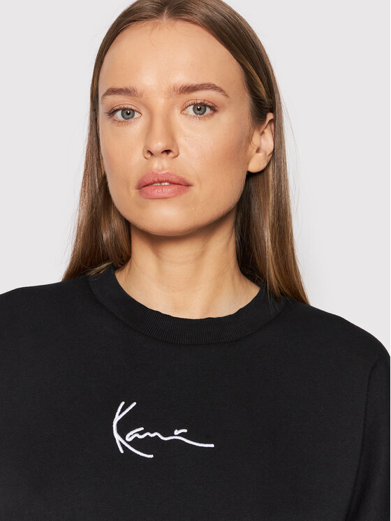 Karl Kani Karl Kani Felpa Small Signature 6129362 Nero Relaxed Fit