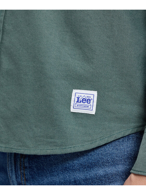 Lee Lee Koszula 112386441 Zielony Relaxed Fit