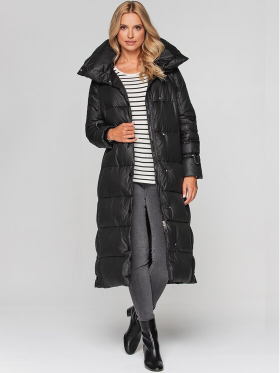 Perso Perso Kurtka damska BLH211001FX Czarny Regular Fit