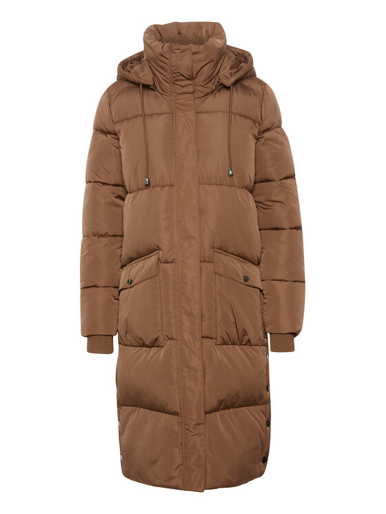 Kaffe Kaffe Зимно яке Anika 10504086 Кафяв Regular Fit