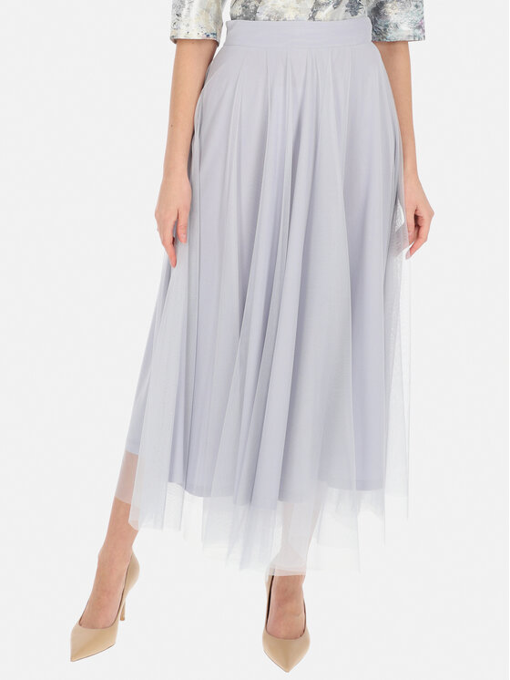 L’AF L’AF Spódnica maxi Gamma Szary Regular Fit