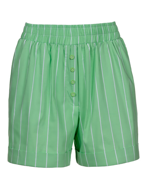 LAURELLA LAURELLA Bavlnené šortky 3SS015 Zelená Regular Fit