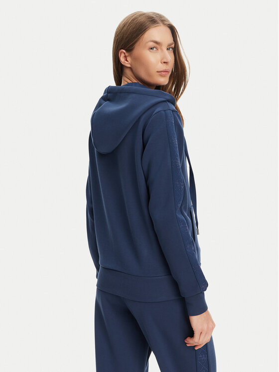 Guess Guess Bluza W5YQ05 KBYE2 Granatowy Regular Fit