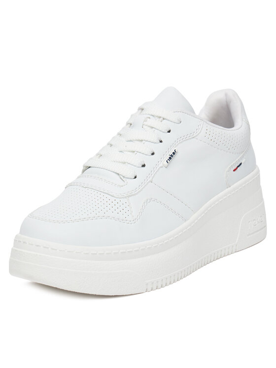 Rieker Rieker Sneakersy M7811-80 Biały