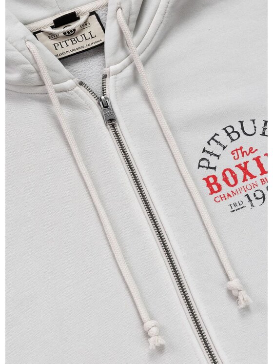 PITBULL PITBULL Bluza Washed CHAMPION BLOODLINE Biały Regular Fit