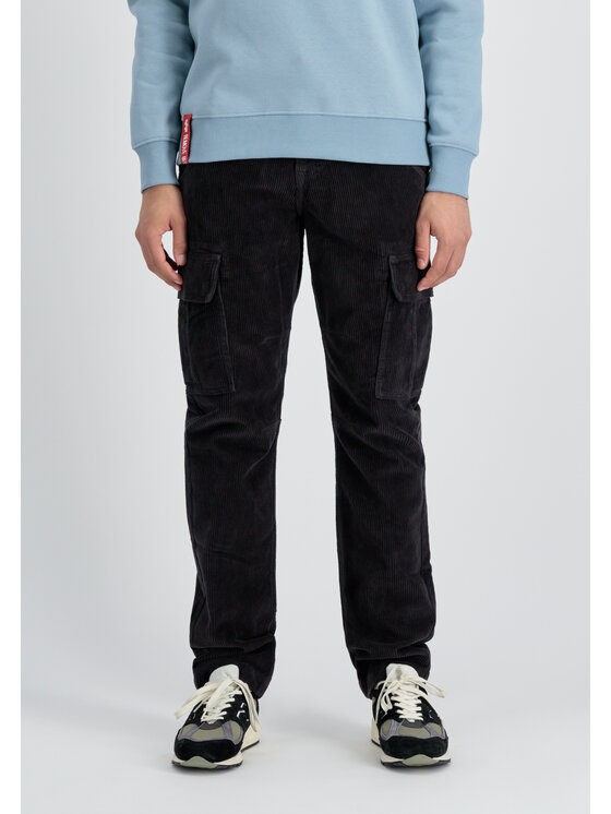 Alpha Industries Alpha Industries Spodnie cargo Agent Cord Pant Szary Straight Leg