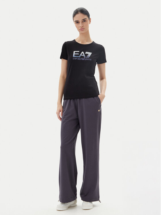 EA7 Emporio Armani EA7 Emporio Armani T-krekls 7W000183 AF10373 UC001 Melns Regular Fit