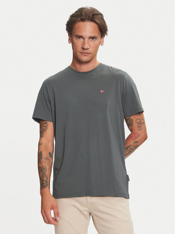Napapijri Napapijri T-särk Salis NP0A4H8D Roheline Regular Fit