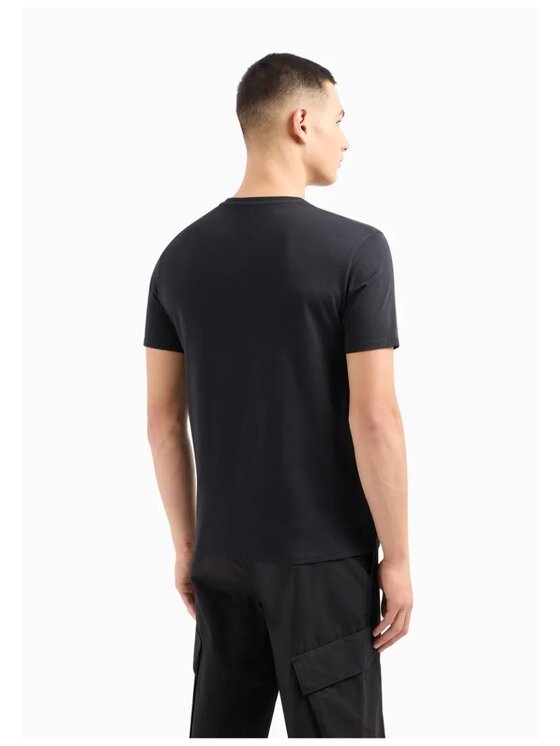Armani Exchange Armani Exchange T-Shirt T-SHIRT Czarny Regular Fit