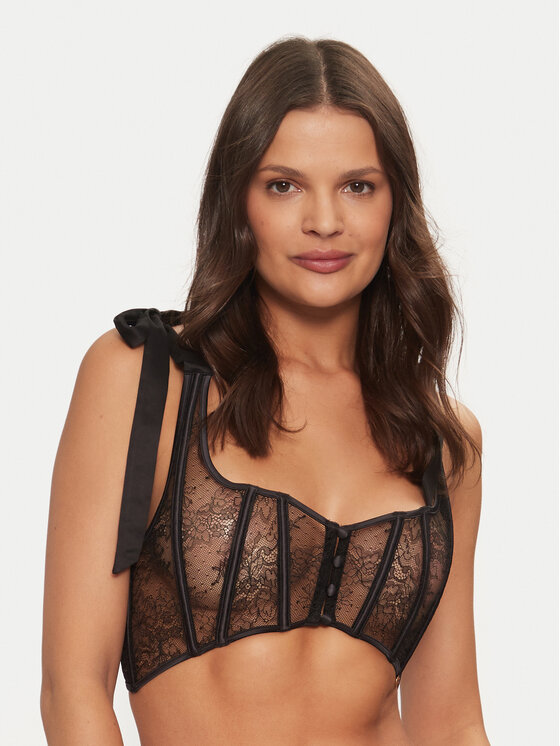 TWINSET TWINSET Sutien cu armătură 242LL6JYY Negru