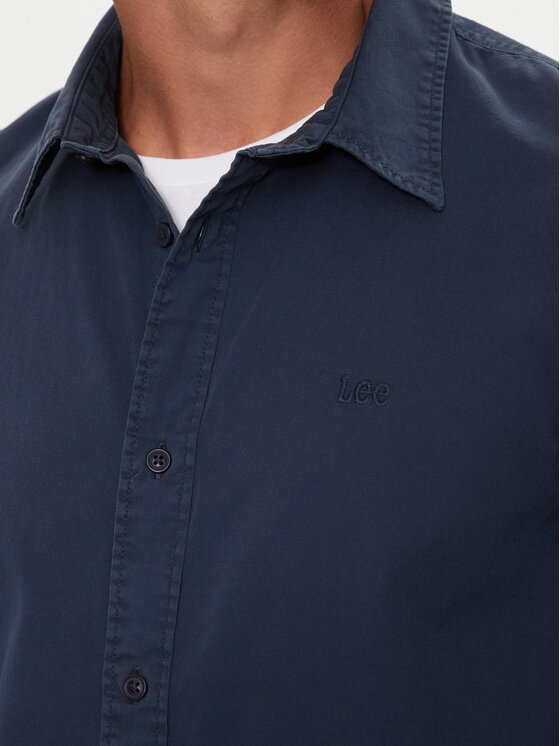 Lee Lee Koszula 112355737 Granatowy Regular Fit