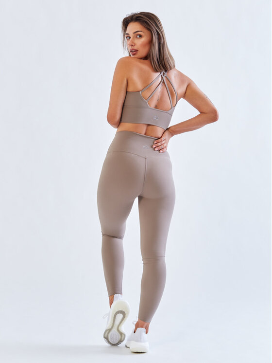 BeShaped BeShaped Legginsy Bezszwowe Morning Dew Beżowy Shaping Fit