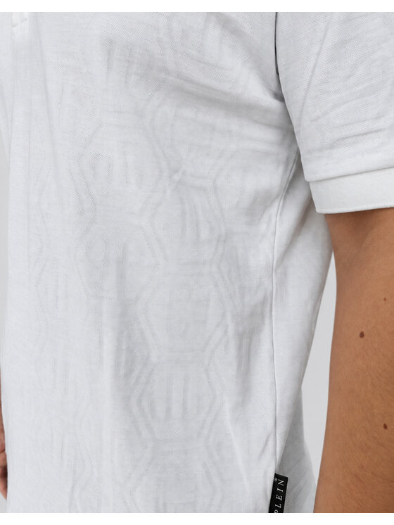 PHILIPP PLEIN PHILIPP PLEIN Polokošile 31668 Bílá Slim Fit