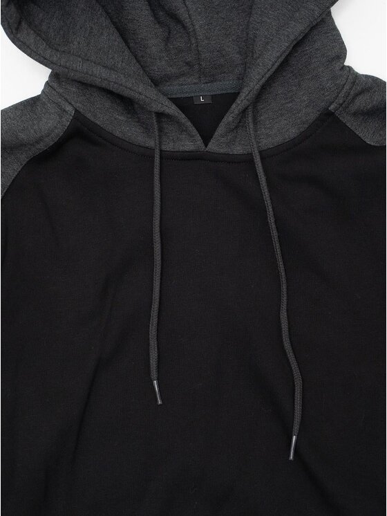 Urban City Urban City Bluza 133338 Czarny Regular Fit