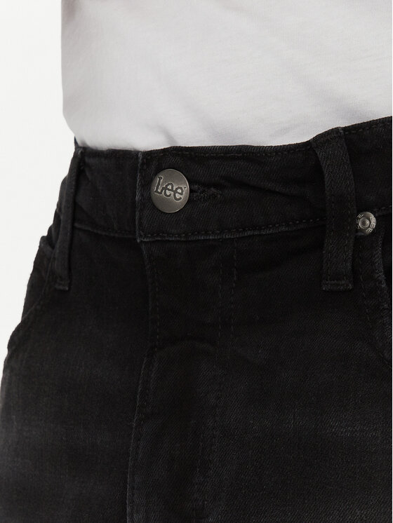 Lee Lee Pantaloni scurți de blugi 5 Pocket 112363930 Negru Regular Fit