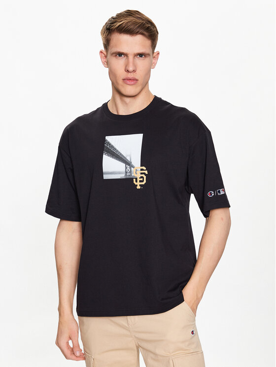 Champion T-krekls 218924 Melns Regular Fit