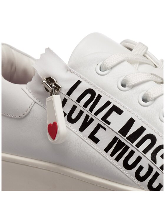 MOSCHINO MOSCHINO Sneakersy JA15093G1CIA0100 Biały