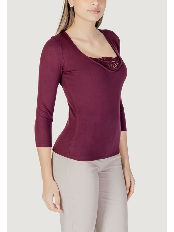 Morgan De Toi Morgan De Toi T-shirt 251-TDOUNIA Viola Shirt Fit
