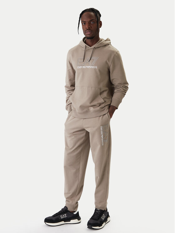 EA7 Emporio Armani EA7 Emporio Armani Džemperis ar kapuci 7M001313 AF13512 U6167 Bēšs Regular Fit