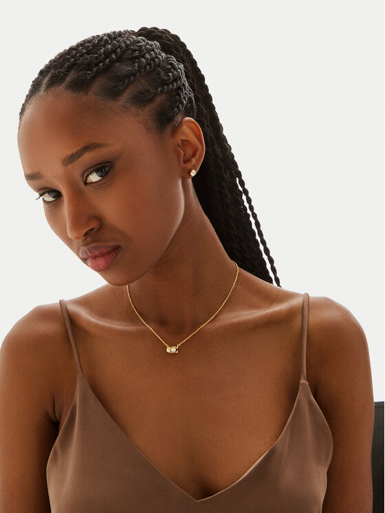 Coach Coach Kaklarotas un auskaru komplekts Signature Necklace & Earring Set 37412845GLD110 Zelta