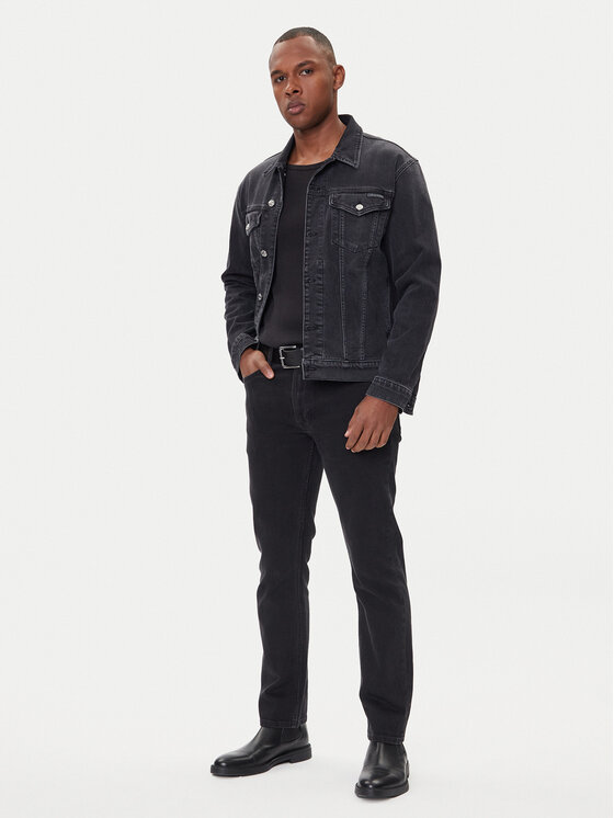 Calvin Klein Calvin Klein Jeansy LV04RD902G Czarny Slim Fit