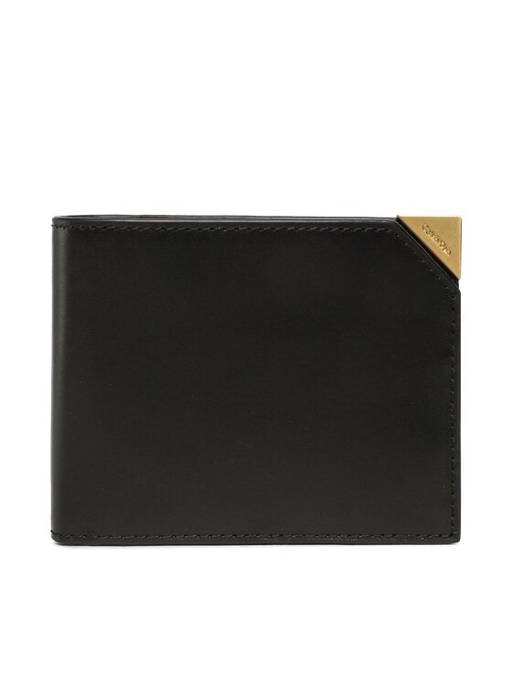 Calvin Klein Velika Moška Denarnica Cut Corner Bifold 5cc W/Coin K50K509995 Črna