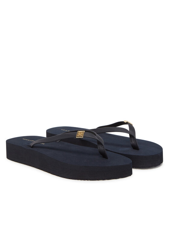 Tommy Hilfiger Tommy Hilfiger Japanke Elevated Chic Beach Sandal FW0FW08523 Tamnoplava