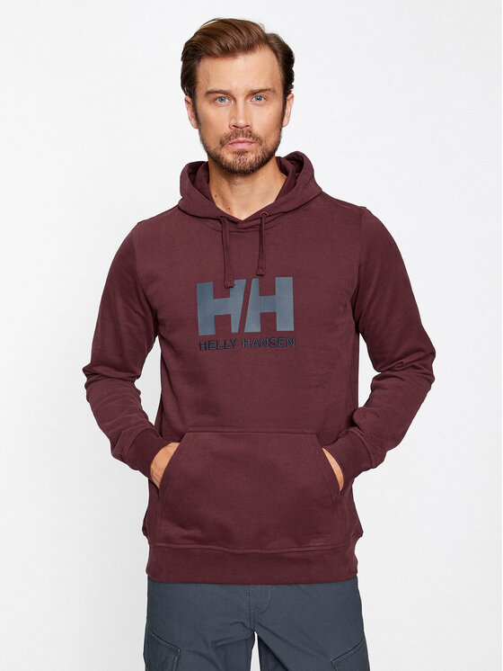Helly Hansen Bluză Logo 33977 Vișiniu Regular Fit