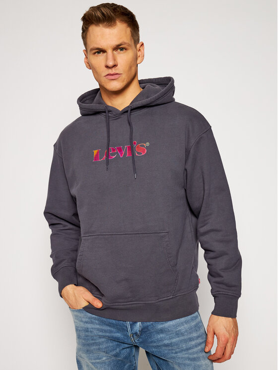 Felpa Graphic 38479-0025 Grigio Relaxed Fit