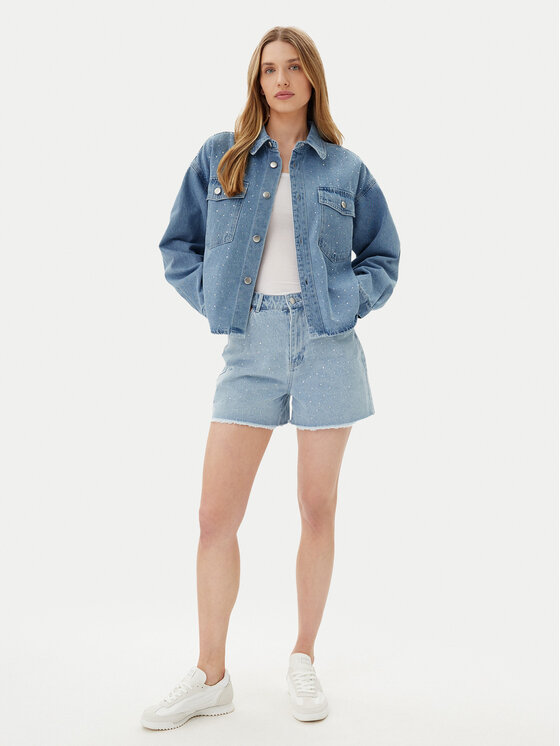 Pieces Pieces Kurtka jeansowa Tamra 17157410 Niebieski Regular Fit