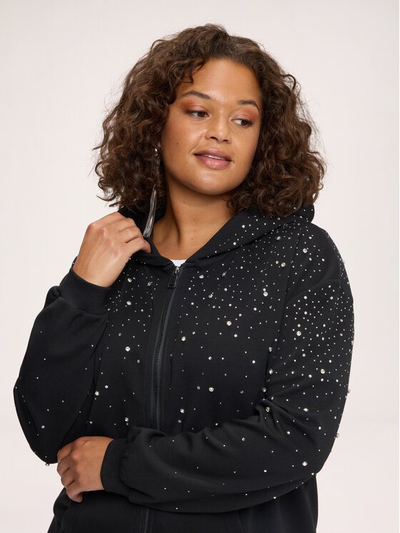 Fiorella Rubino Fiorella Rubino Bluza G868L009415N033 Czarny Over Fit