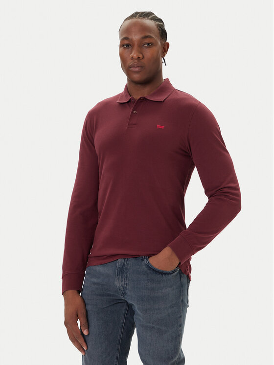 Levi's® Levi's® Polo särk Housemark A5797-0015 Bordoopunane Slim Fit