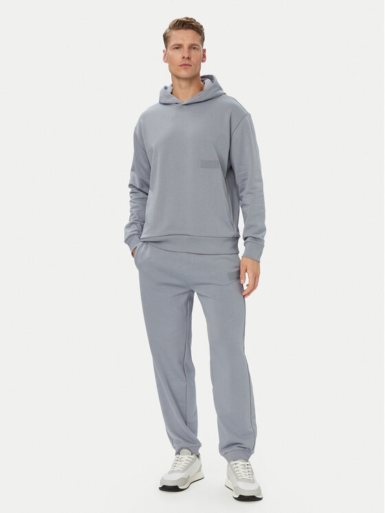 BOSS BOSS Bluza 50564113 Szary Relaxed Fit