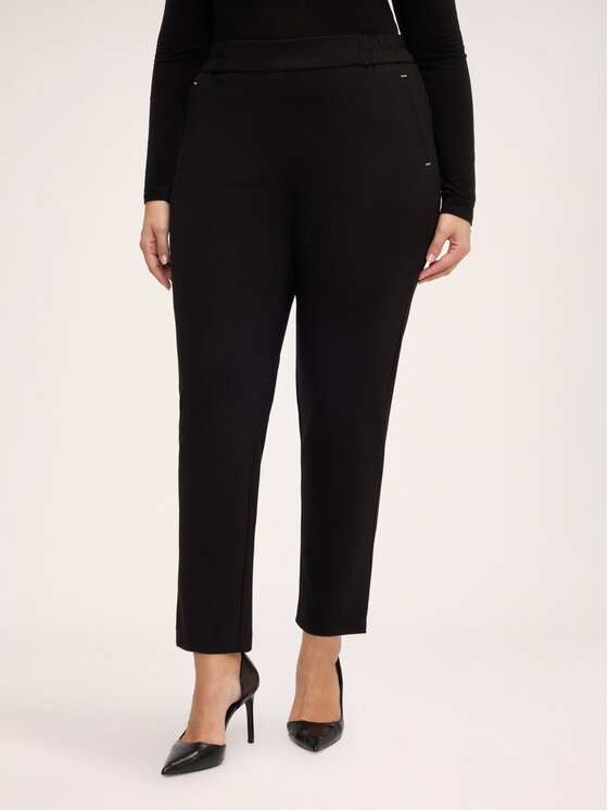 Fiorella Rubino Fiorella Rubino Spodnie materiałowe P087L002517N033 Czarny Regular Fit